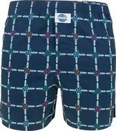 DEAL wijde boxershort hawaii board blauw - S