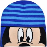 muts Mickey Mouse junior acryl blauw one-size