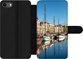 Bookcase Geschikt voor iPhone 8 telefoonhoesje - Rotterdam - Zomer - Boot - Met vakjes - Wallet case met magneetsluiting