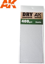 Dry Sandpaper 400 Grit. 3 Stuks - AK-Interactive - AK-9038