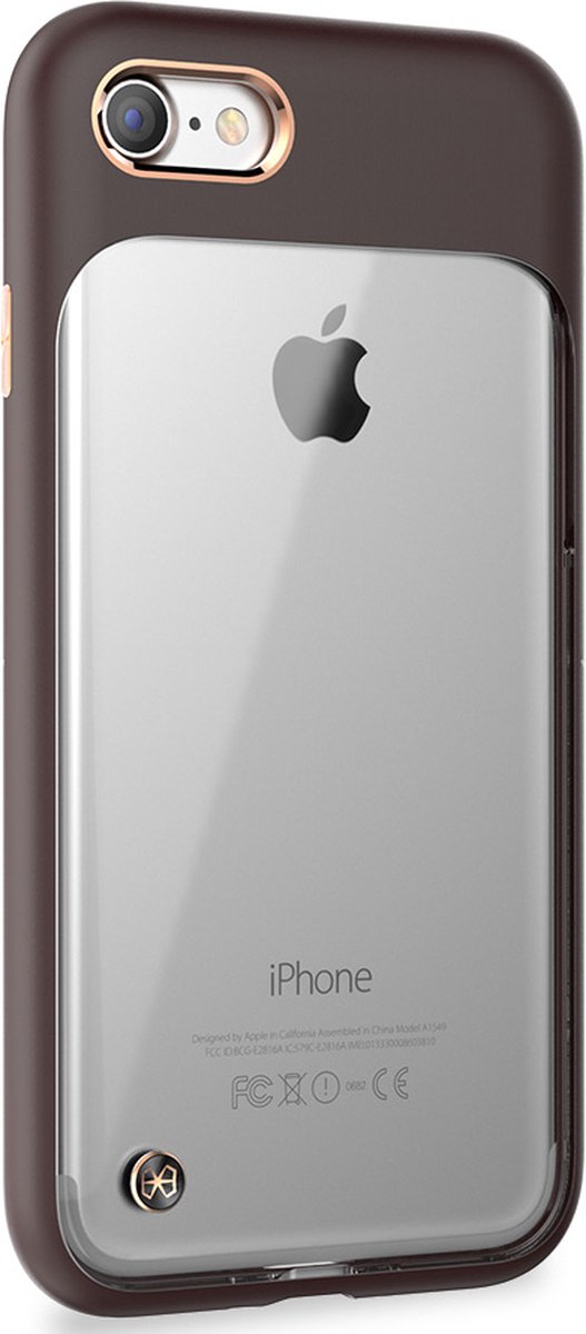 Apple iPhone SE (2022) Hoesje - STI:L - Monokini Serie - Hard Kunststof Backcover - Bruin - Hoesje Geschikt Voor Apple iPhone SE (2022)