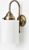Art Deco Trade - Wandlamp Strakke Cilinder Meander Brons