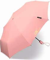 Happy Rain - Mini paraplu met UV bescherming - Automatisch - Roze - maat Onesize
