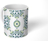 Mok - Koffiemok - Patronen - Mandala - Groen - Mokken - 350 ML - Beker - Koffiemokken - Theemok