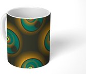 Mok - Koffiemok - Zonsverduistering - Ruimte - Patronen - Mokken - 350 ML - Beker - Koffiemokken - Theemok