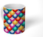 Mok - Koffiemok - Patronen - Abstract - Ballon - regenboog - Mokken - 350 ML - Beker - Koffiemokken - Theemok