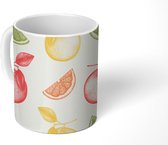 Mok - Koffiemok - Fruit - Vintage - Design - Mokken - 350 ML - Beker - Koffiemokken - Theemok