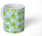 Mok - Koffiemok - Bloemen - Patronen - Hartjes - Mokken - 350 ML - Beker - Koffiemokken - Theemok