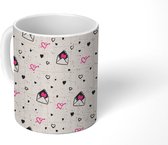 Mok - Koffiemok - Liefdesbrief - Doodle - Valentijn - Mokken - 350 ML - Beker - Koffiemokken - Theemok