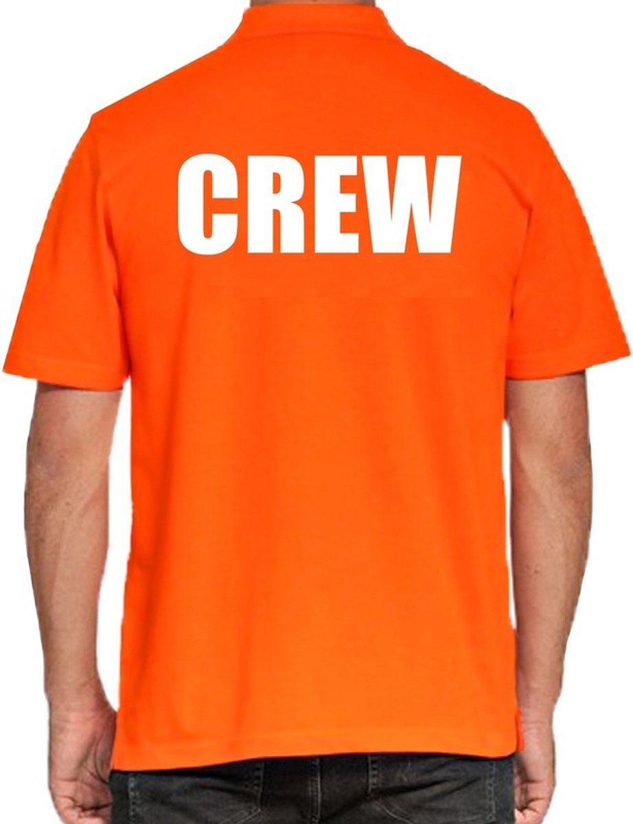 Bellatio Werk Poloshirt Heren Crew Poloshirt Oranje Voor Heren