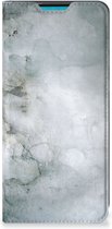 Smartphone Hoesje Geschikt voor Samsung Galaxy A73 Leuk Telefoonhoesje Painting Grey