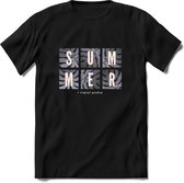 Summer Paradise | TSK Studio Zomer Kleding  T-Shirt | Zilver | Heren / Dames | Perfect Strand Shirt Verjaardag Cadeau Maat S