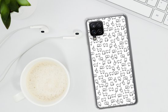 Coque Samsung Galaxy A12 - Meiden - Chat - Motifs - Coque de téléphone en Siliconen -