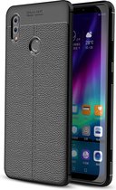 Mobigear Hoesje geschikt voor HONOR Note 10 Telefoonhoesje Flexibel TPU | Mobigear Luxury Backcover | Note 10 Case | Back Cover - Zwart