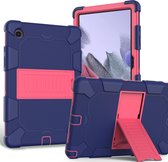 Mobigear - Tablethoes geschikt voor Samsung Galaxy Tab A8 10.5 (2021) Hardcase Backcover | Mobigear ShieldStand | Schokbestendig Galaxy Tab A8 10.5 (2021) Telefoonhoesje | Anti Shock Proof + Standaard - Blauw / Rood