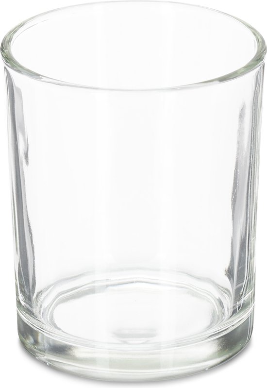 Relaxdays - lot de 12 - verres pour bougies chauffe-plat - verre - 8,5 x 7 cm - transparent