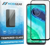 Mobigear Screenprotector geschikt voor Motorola Moto G8 Glazen | Mobigear Premium Screenprotector - Case Friendly - Zwart