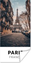 Poster Parijs - Frankrijk - Eiffeltoren - 20x40 cm
