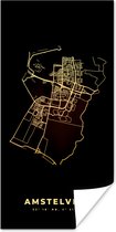 Poster Carte - Carte - Amstelveen - Plan de la ville - 20x40 cm