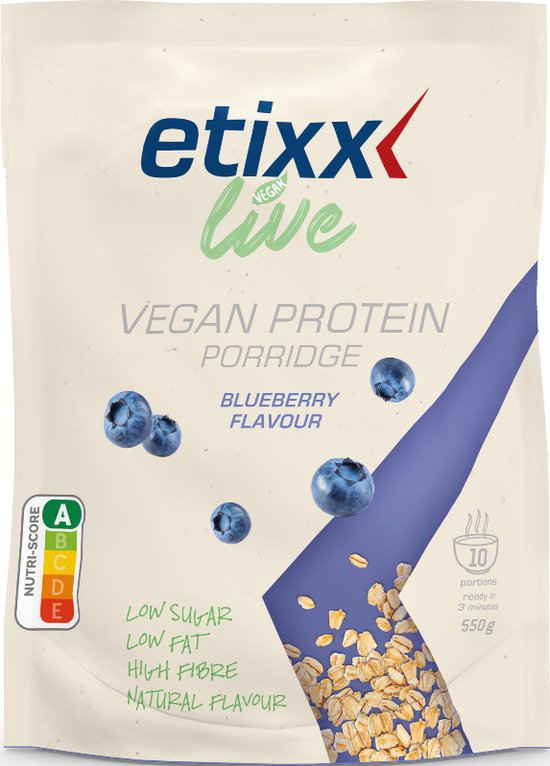 Etixx Poeder Live Vegan Protein Blueberry Flavour