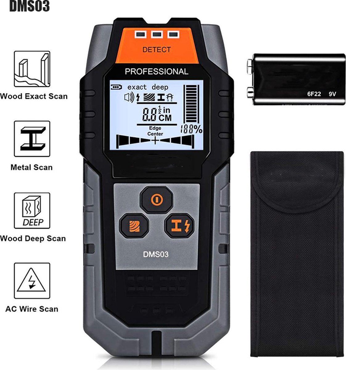 Handheld-LCD-Wandscanner für Holz, Metall und AC, tragbarer