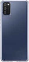 Hoesje Geschikt voor Samsung A03s Hoesje Siliconen Cover Case - Hoes Geschikt voor Samsung Galaxy A03s Hoes Back Case - Transparant.
