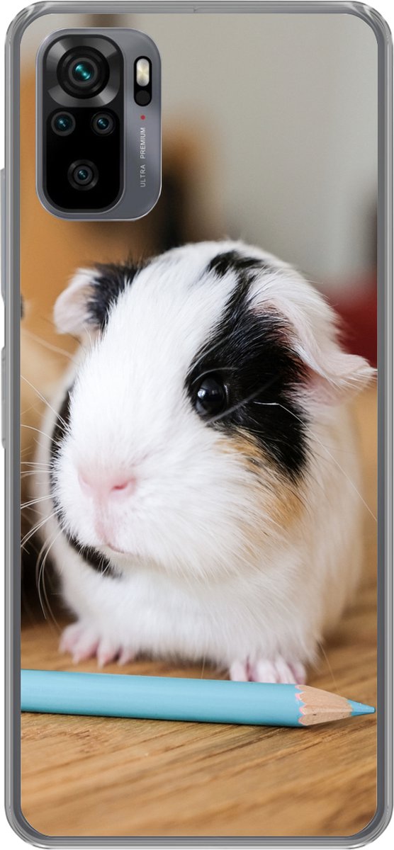 Telefoonhoesje Geschikt voor Xiaomi Geschikt voor Redmi Note 10 hoesje - Schattige baby-cavia's - Siliconen Telefoonhoesje Telefoonhoesje