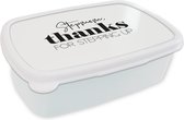 Lunch box Wit - Lunch box - Boîte à pain - Bonus mama - Fête des mères - Citation - Pour elle - 18x12x6 cm - Adultes