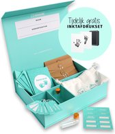 Kraamcadeau Jongen en Meisje - Baby Memory Box – Herinneringsdoos, Babyshower Cadeau - Unisex Geschenkset Mint Groen