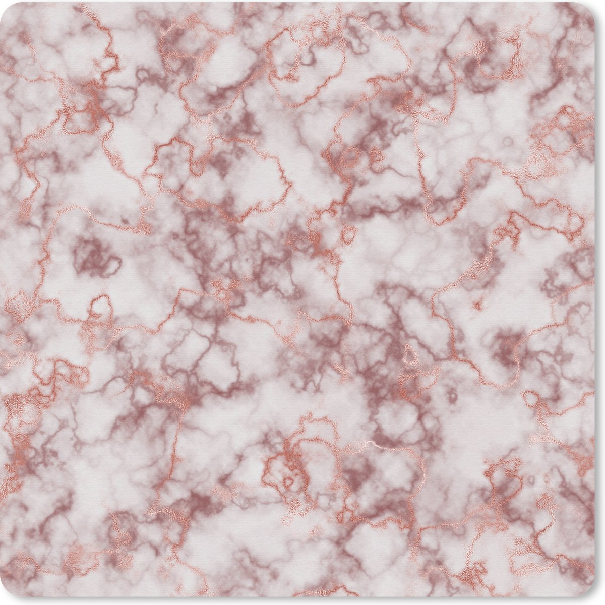 Muismat 30x30 cm - Mousepad Marmer - Rood - Paars - Muismatten