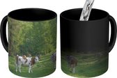 Magische Mok - Foto op Warmte Mokken - Koffiemok - Koeien - Licht - Berg - Magic Mok - Beker - 350 ML - Theemok