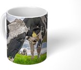 Mok - Koffiemok - Koeien - Labels - Dieren - Mokken - 350 ML - Beker - Koffiemokken - Theemok