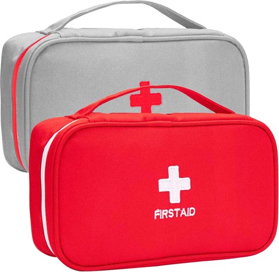 Ehbo-kit, ZUZER 2 stks Kleine Emergency Medische Lege Zak Medische Pouch Emergency Kit Bag Travel Survival Kit Voor Indoor Outdoor Camping