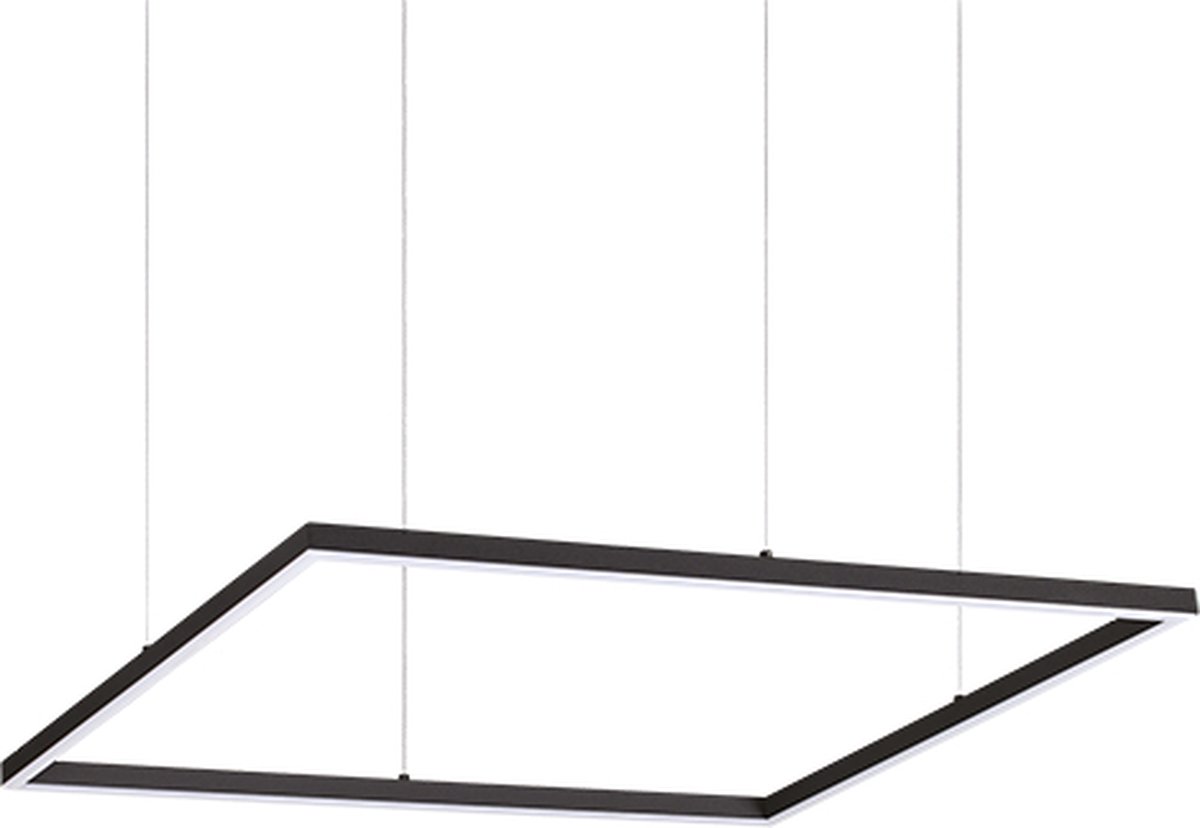 Ideal Lux - Oracle slim - Hanglamp - Aluminium - LED - Zwart - Voor binnen - Lampen - Woonkamer - Eetkamer - Keuken
