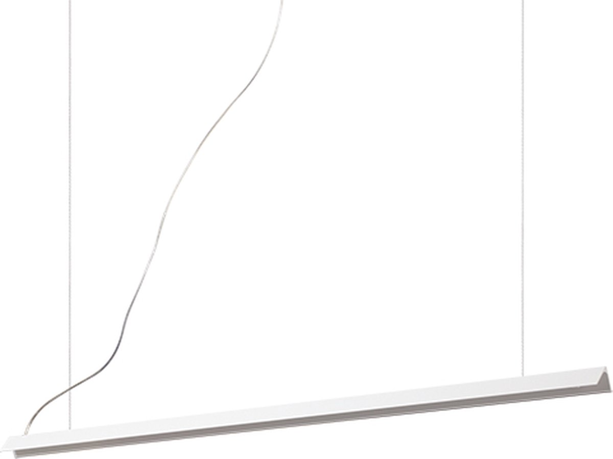 Ideal Lux - V-line - Hanglamp - Metaal - LED - Wit - Voor binnen - Lampen - Woonkamer - Eetkamer - Keuken