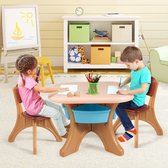 kindertafel en stoelen set bevat 1 tafel en 2 stoelen Milieuvriendelijk materiaal