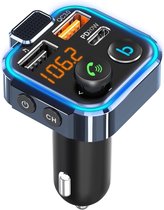 BT23L Auto Bluetooth MP3-speler FM-zender Ondersteuning Telefoon Handsfree / PD Snel opladen / One-key EQ Geluidseffect / Omgevingslicht