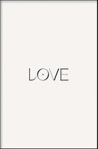 Walljar - Love - Muurdecoratie - Poster