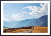 Poster Met Zwarte Lijst - Pampas landschap Poster