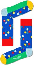 Happy Socks Bouquet Sock - bloemmig blauw - Unisex - Maat: 36-40