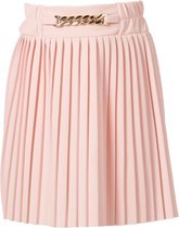 Meisjes plisse rok ketting roze - kort | Maat 104/ 4Y