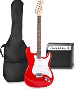 Bol.com Elektrische gitaar met gitaar versterker - MAX Gigkit - Perfect voor beginners - incl. gitaar stemapparaat gitaartas en ... aanbieding