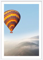 Poster Met Witte Lijst - Ballon Natuurlijke Poster