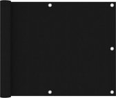 vidaXL Balkonscherm 75x500 cm oxford stof zwart