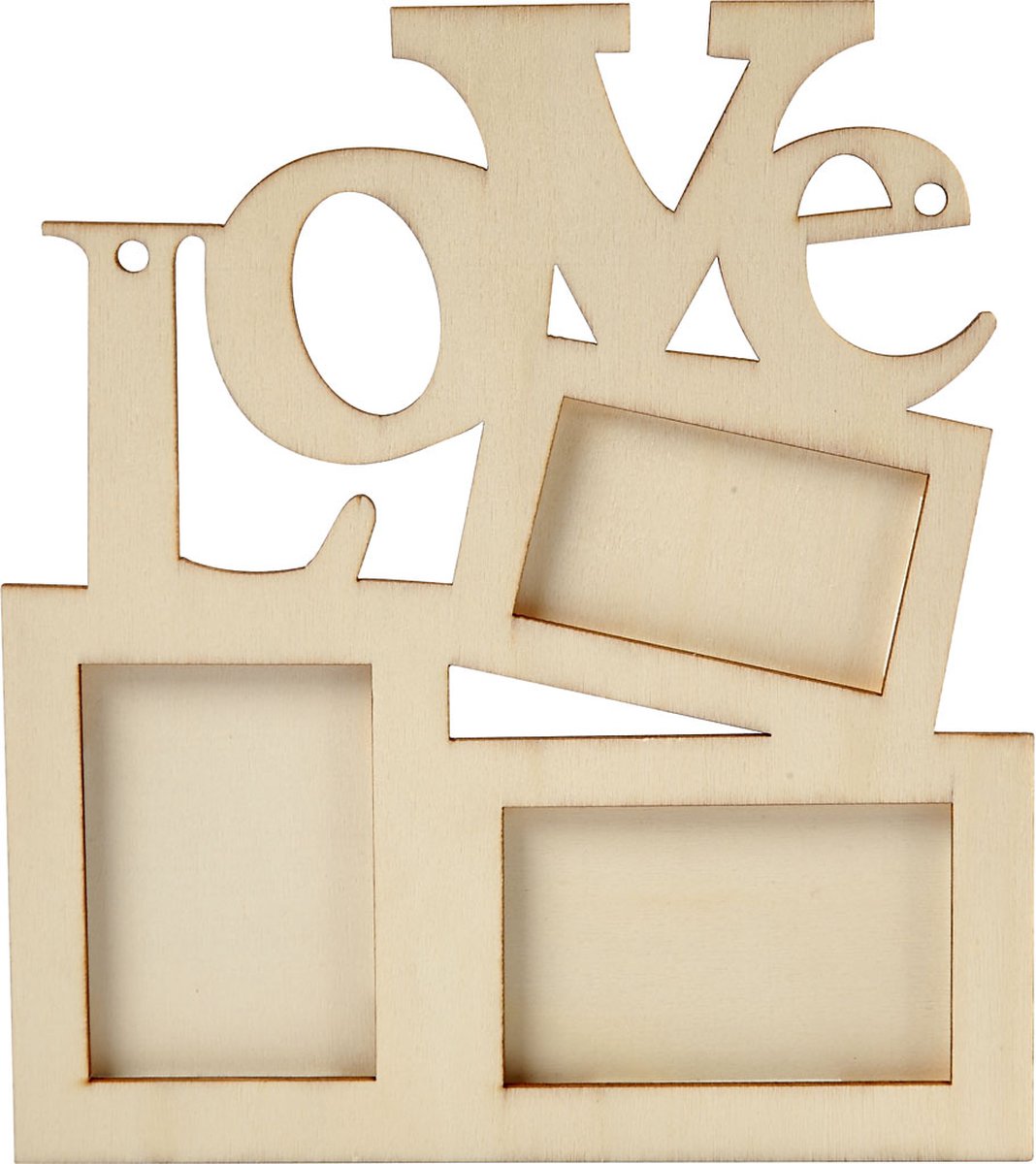 Lijst, afm 19,7x16 cm, triplex, 10 stuks