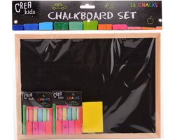 Johntoy krijtbord Crea kids 29x21 cm met accessoires.