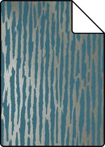Proefstaal Origin Wallcoverings behang camouflage petrolblauw - 307116 - 26,5 x 21 cm