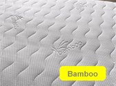 Korter model - 1-Persoons BAMBOO matras -SG30 POLYETHER - 25cm - Gemiddeld ligcomfort - 80x180/25