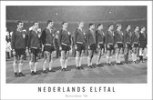 Walljar - Nederlands elftal '66 - Zwart wit poster met lijst