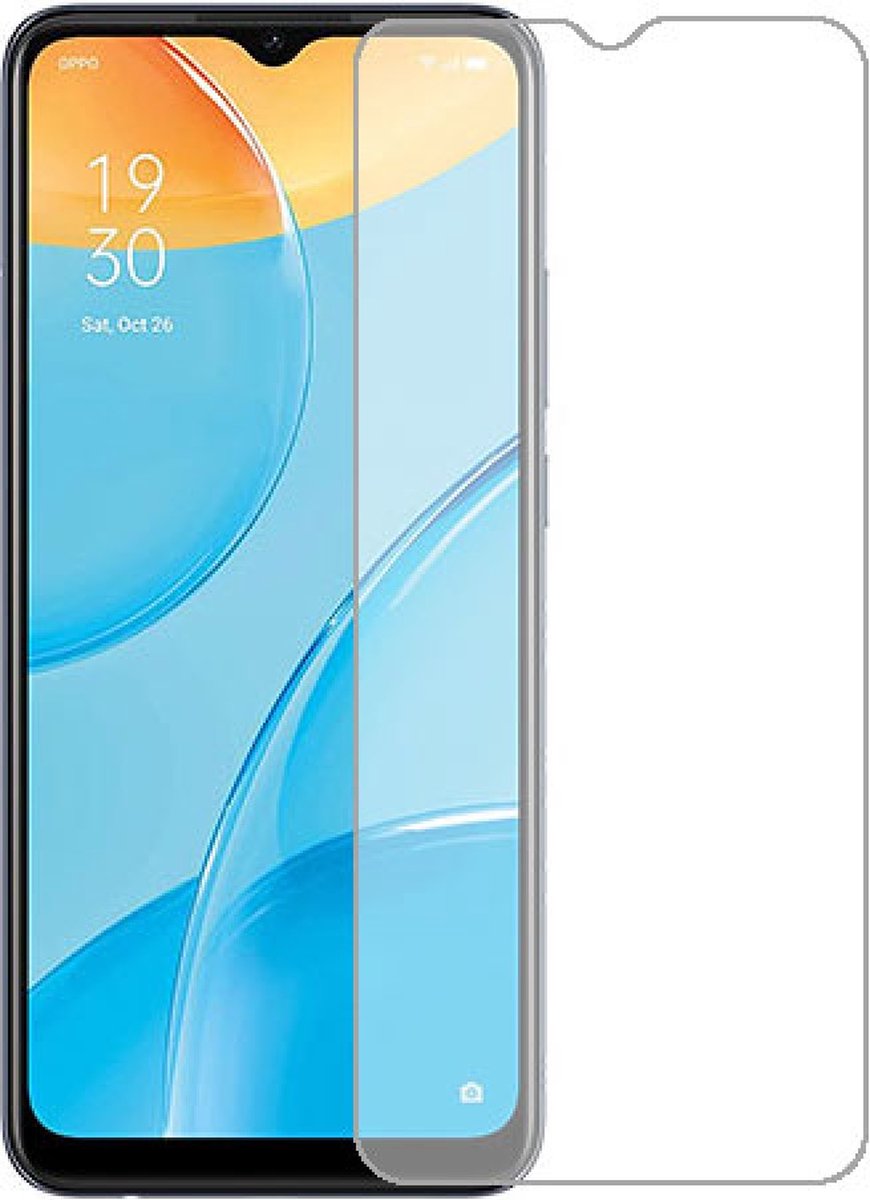 LuxeBass Screenprotector geschikt voor OPPO A15 - glas scherm - bescherming